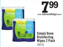 Price Chopper Simply Done Disinfecting Wipes offer