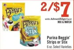 Price Chopper Purina Beggin' Strips or Stix offer