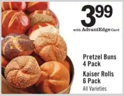 Price Chopper Pretzel Buns Kaiser Rolls offer