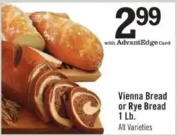 Price Chopper Vienna Bread or Rye Bread offer
