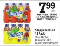 Price Chopper Snapple Iced Tea offer