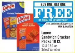 Price Chopper Lance Sandwich Cracker Packs offer
