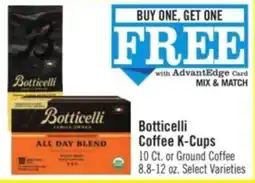 Price Chopper Botticelli coffee k-cups offer