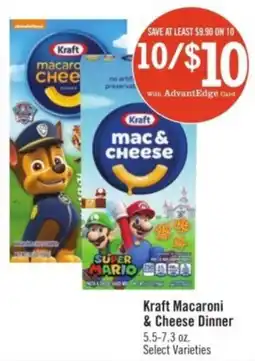 Price Chopper Kraft Macaroni & Cheese Dinner offer