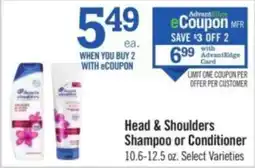 Price Chopper Head & Shoulders Shampoo or Conditioner offer