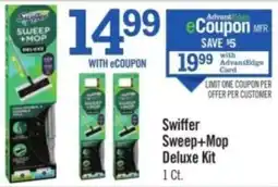 Price Chopper Swiffer Sweep+Mop Deluxe Kit offer
