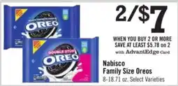 Price Chopper Nabisco Family Size Oreos offer