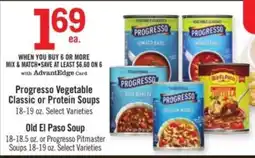 Price Chopper Progresso Vegetable Classic or Protein Soups offer
