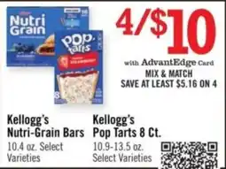 Price Chopper Kellogg's Nutri-Grain Bars offer