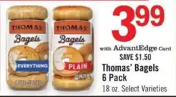 Price Chopper Thomas' Bagels offer