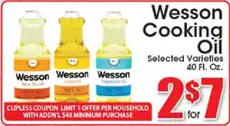 Supremo Foods Inc Wesson Cooking Oil offer