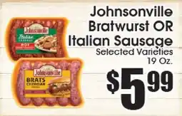Supremo Foods Inc Johnsonville Bratwurst OR Italian Sausage offer
