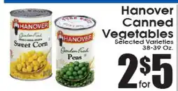 Supremo Foods Inc Hanover Canned Vegetables offer