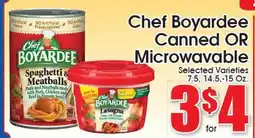 Supremo Foods Inc Chef Boyardee Canned OR Microwavable offer