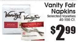 Supremo Foods Inc Vanity Fair Napkins offer