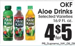 Supremo Foods Inc OKF Aloe Drinks offer