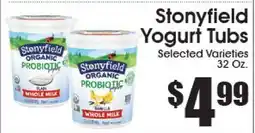 Supremo Foods Inc Stonyfield Yogurt Tub offer