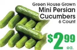 Supremo Foods Inc Green House Grown Mini Persian Cucumbers offer