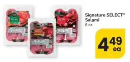 Safeway Signature Select Salami offer