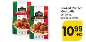 Cooked Perfect Meatballs