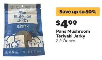 Grocery Outlet Pans Mushroom Teriyaki Jerky offer