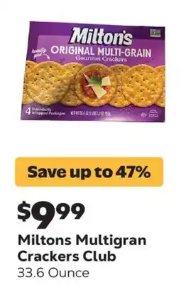 Grocery Outlet Miltons Multigran Crackers Club offer