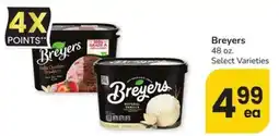 Safeway Breyers ice cream offer