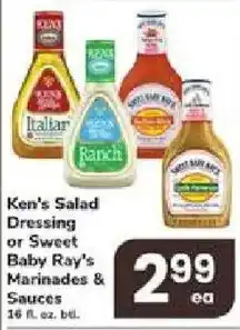 ACME Ken's Salad Dressing or Sweet Baby Ray's Marinades & Sauces offer
