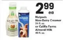 ACME Nutpods Non-Dairy Creamer or Califia Farms Almond Milk offer
