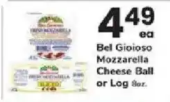ACME Bel Gioioso Mozzarella Cheese Ball or Log offer