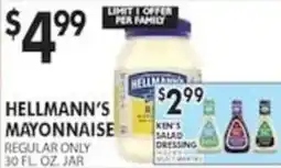 Pioneer Supermarkets Hellmann's mayonnaise offer