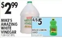 Pioneer Supermarkets Mike's Amazing White Vinegar offer