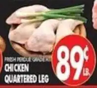 Pioneer Supermarkets Fresh Perdue Grade A Chicken Quartered Leg offer