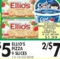 Pioneer Supermarkets Ellio's pizza offer