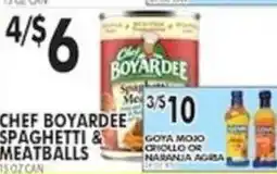 Pioneer Supermarkets Chef boyardee spaghetti & meatballs offer