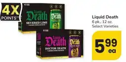 Safeway Liquid Death flavored sparkling water offer