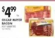 Pioneer Supermarkets Oscar Mayer Bacon offer
