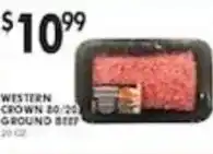 Pioneer Supermarkets Western Crown ground beef offer