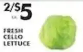 Pioneer Supermarkets Fresh Cello Lettuce offer
