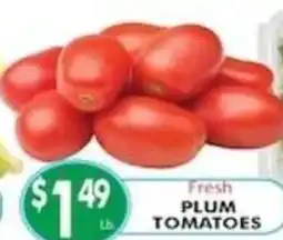 Pioneer Supermarkets Fresh Plum Tomatoes offer