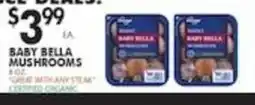 Pioneer Supermarkets Baby Bella Mushrooms offer