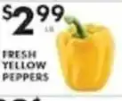 Pioneer Supermarkets Fresh Yellow Peppers offer