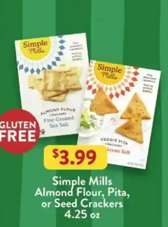 Simple Mills Almond Flour, Pita, or Seed Crackers