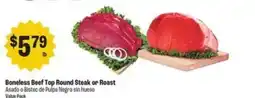 Food City Boneless Beef Top Round Steak or Roast offer