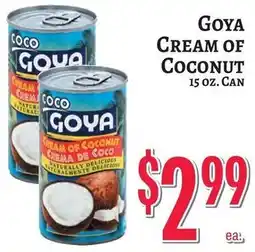 Trade Fair Supermarket Goya cream of coconut offer