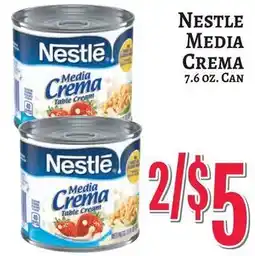 Trade Fair Supermarket Nestle media crema table cream offer