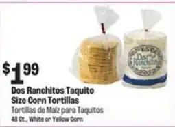 Food City Dos Ranchitos Taquito Size Corn Tortillas offer