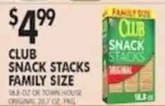 Pioneer Supermarkets Club snack stacks Family size offer