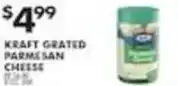 Pioneer Supermarkets Kraft grated parmesan cheese offer