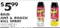 Pioneer Supermarkets Raid ant & roach kill spray offer
